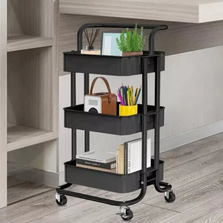 Carrito organizador rodante de 3 niveles