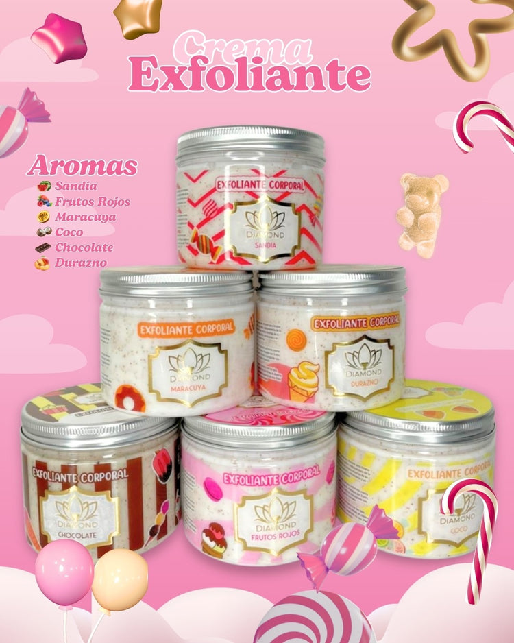 Crema exfoliante corporal x4