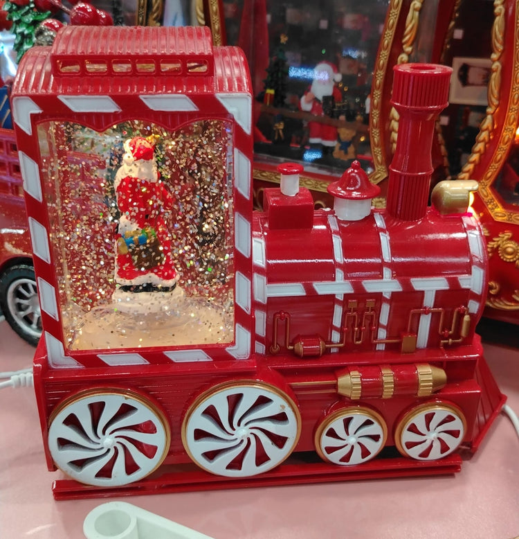 Locomotora navideña bastón de caramelo